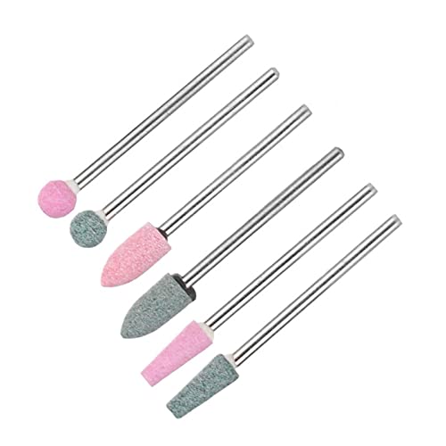 Professional Nail Grinding Head Set for Gel Nails - Replacement Burr Bits for Nail Drill Machine - Perfect for Cuticle Care, UV Gel Polish & DIY Manicures - Salon & Home Use (01)