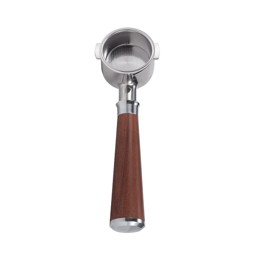 51mm Espresso Coffee Filter with Ears & No Bottom - Compatible with DeLonghi ECO310, Stainless Steel Portable Handle for Espresso Machines (Medium) - Perfect for Home Baristas & Coffee Enthusiasts