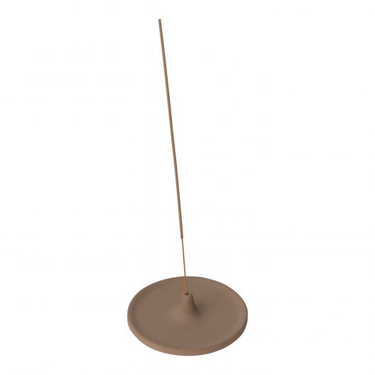 Boheme Ceramic Incense Holder - Elegant Taupe Aromatherapy Burner for Meditation, Yoga & Home Decor