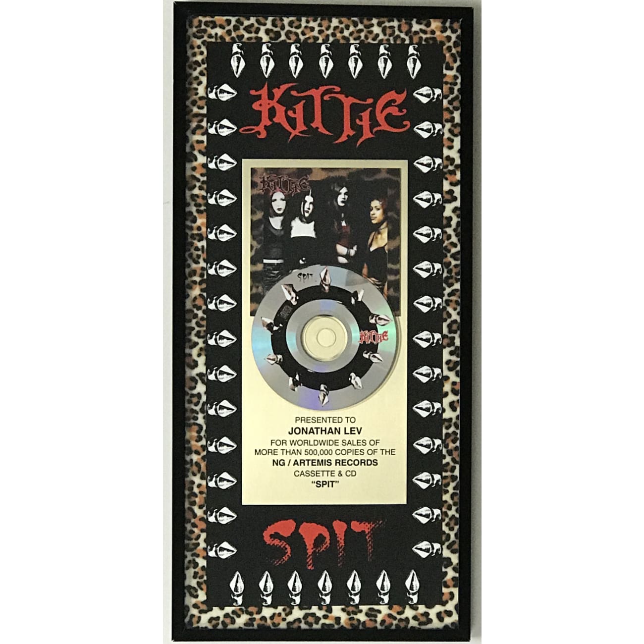 Kittie 'Spit' Album - Limited Edition Vinyl Record with Original Label & Award-Winning Rock Music - Perfect for Collectors and Heavy Metal Fans