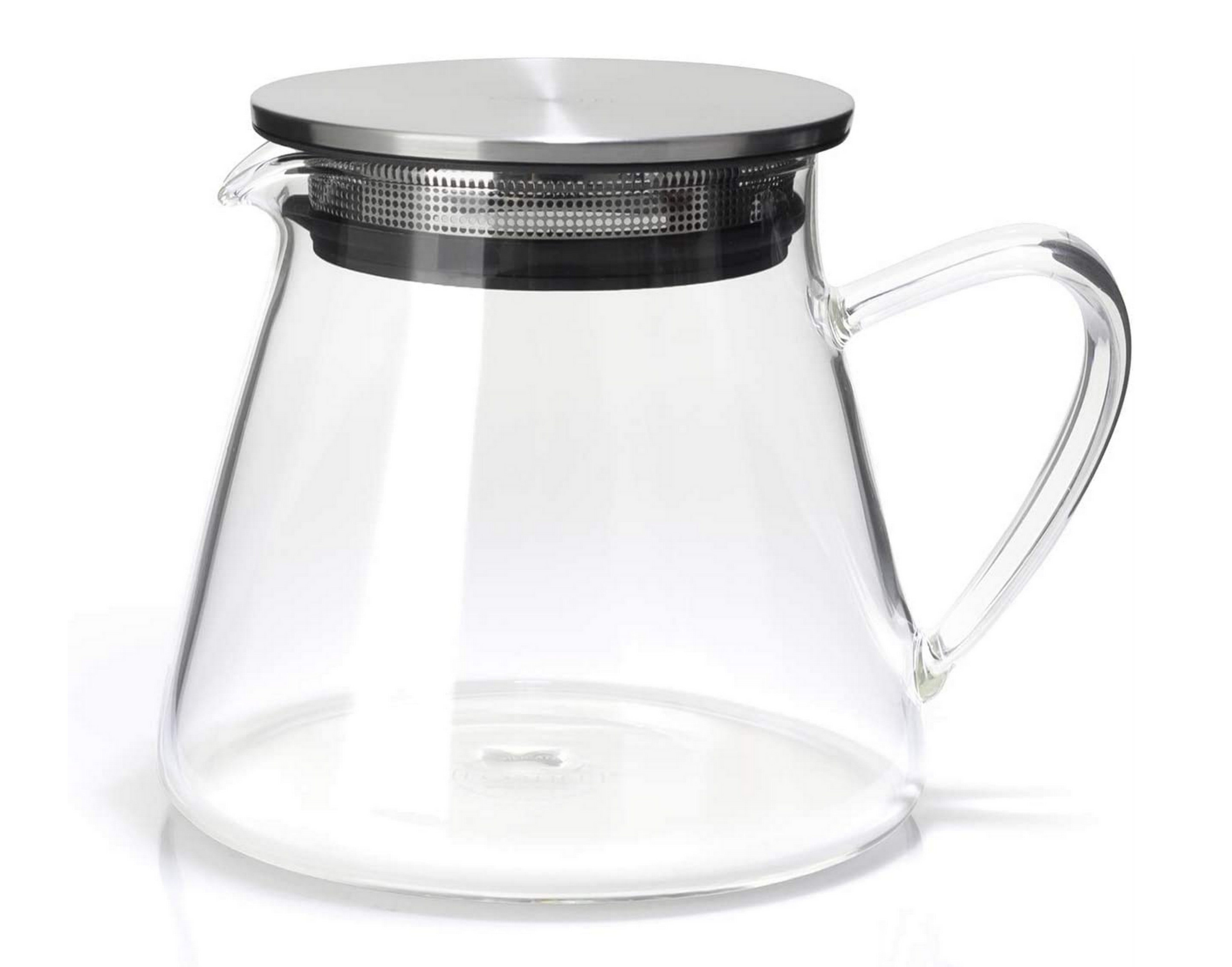 Premium FORLIFE Fuji Glass Teapot with Removable Stainless Steel Filter - 18oz/500ml, Perfect for Loose Leaf Tea, Herbal Infusions & Iced Tea Brewing - Ideal for Home, Office & Gift Giving
