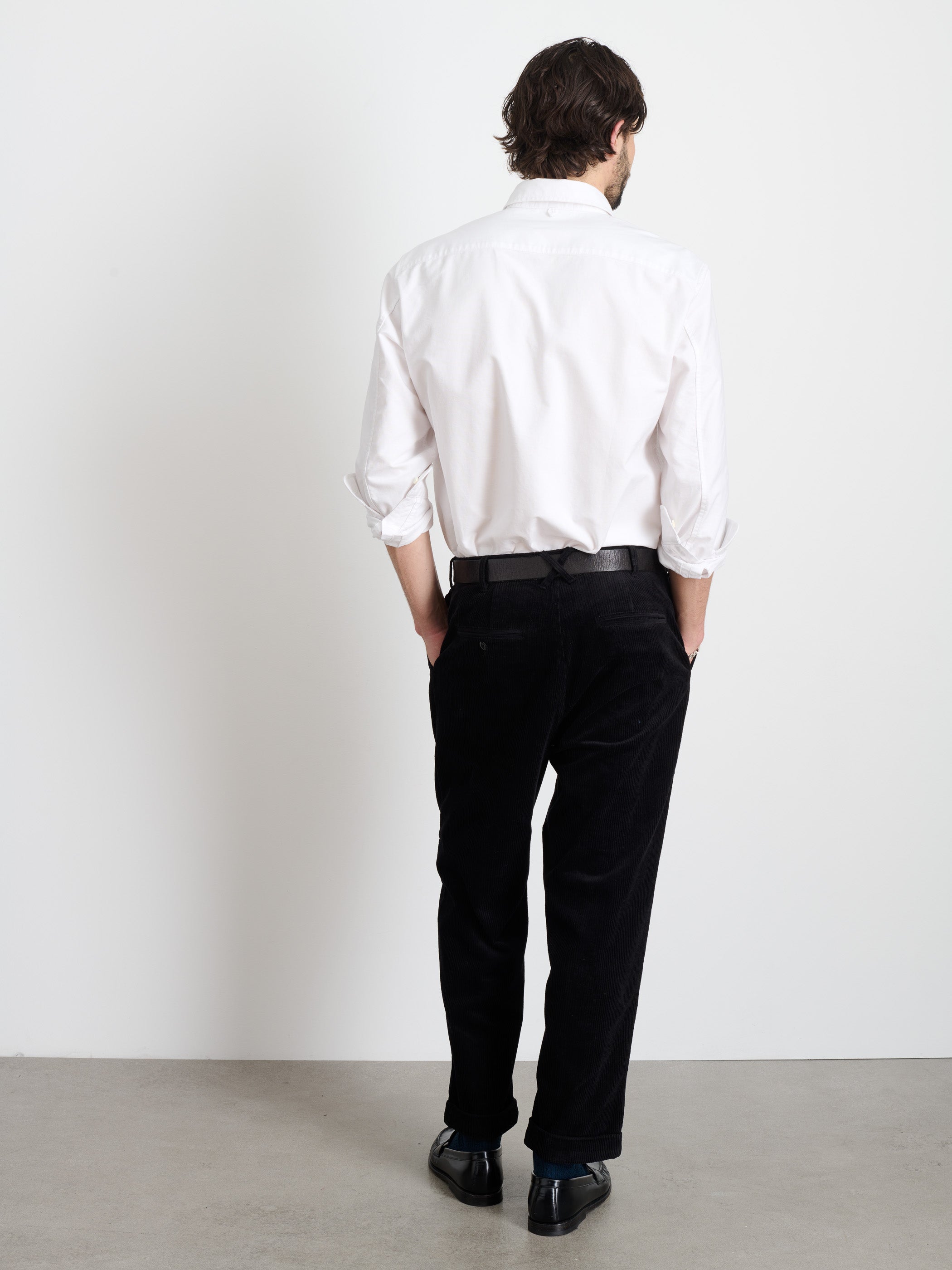 Corduroy Pleated Pants for Men - Classic Comfort Fit Trousers for Office, Casual & Smart Outfits