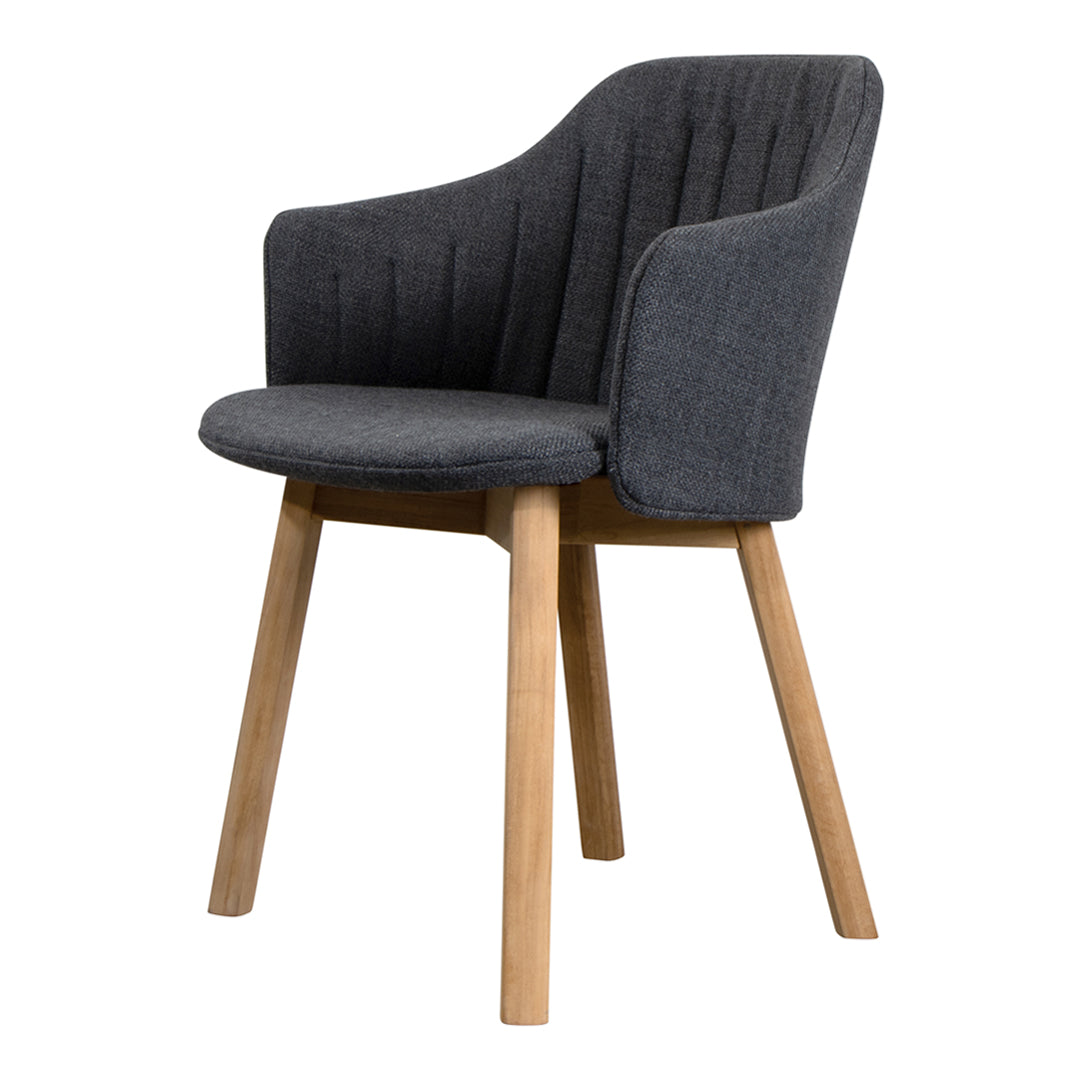 Premium Choice Chair with Wood Base - Comfortable Back & Seat Cushion - Perfect for Home Office, Living Room, and Reading Nook