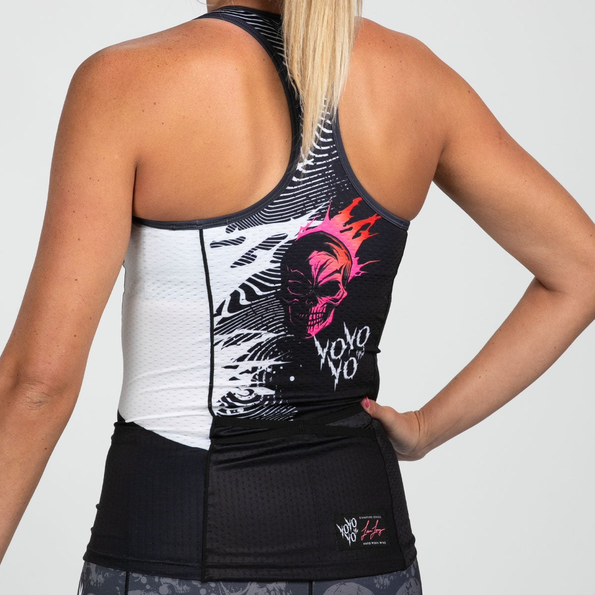 Women's Limited Edition Tri Racerback Sports Bra - Dark Side - Perfect for Yoga, Running & High-Intensity Workouts