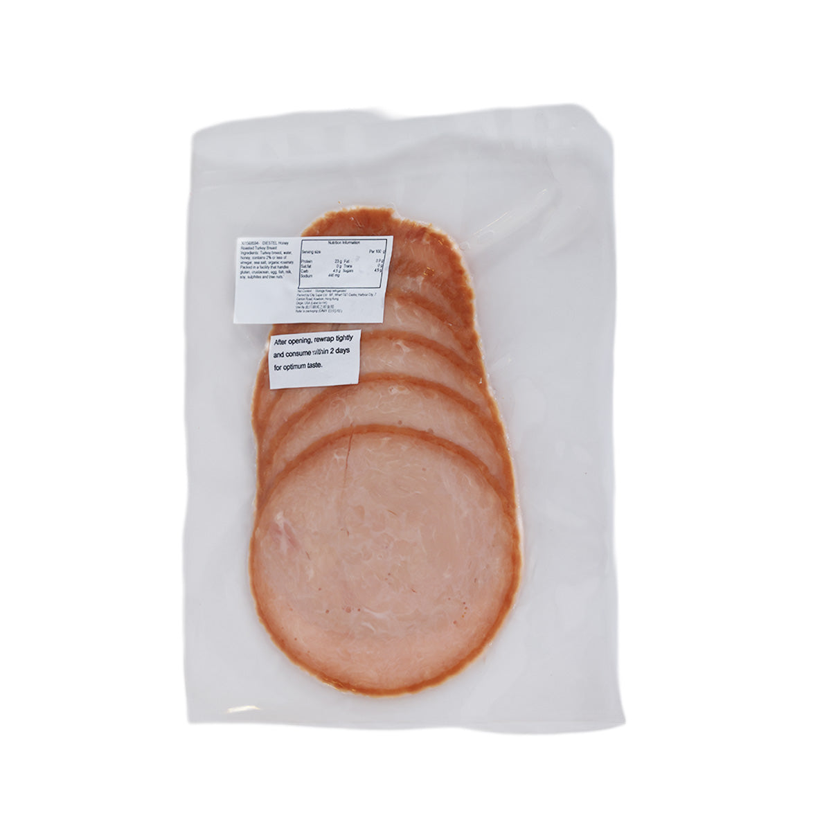 DIESTEL Honey Roasted Turkey Breast - 7oz (200g) Premium Sliced Deli Meat | Gluten-Free, No Antibiotics | Perfect for Sandwiches, Salads & Charcuterie Boards