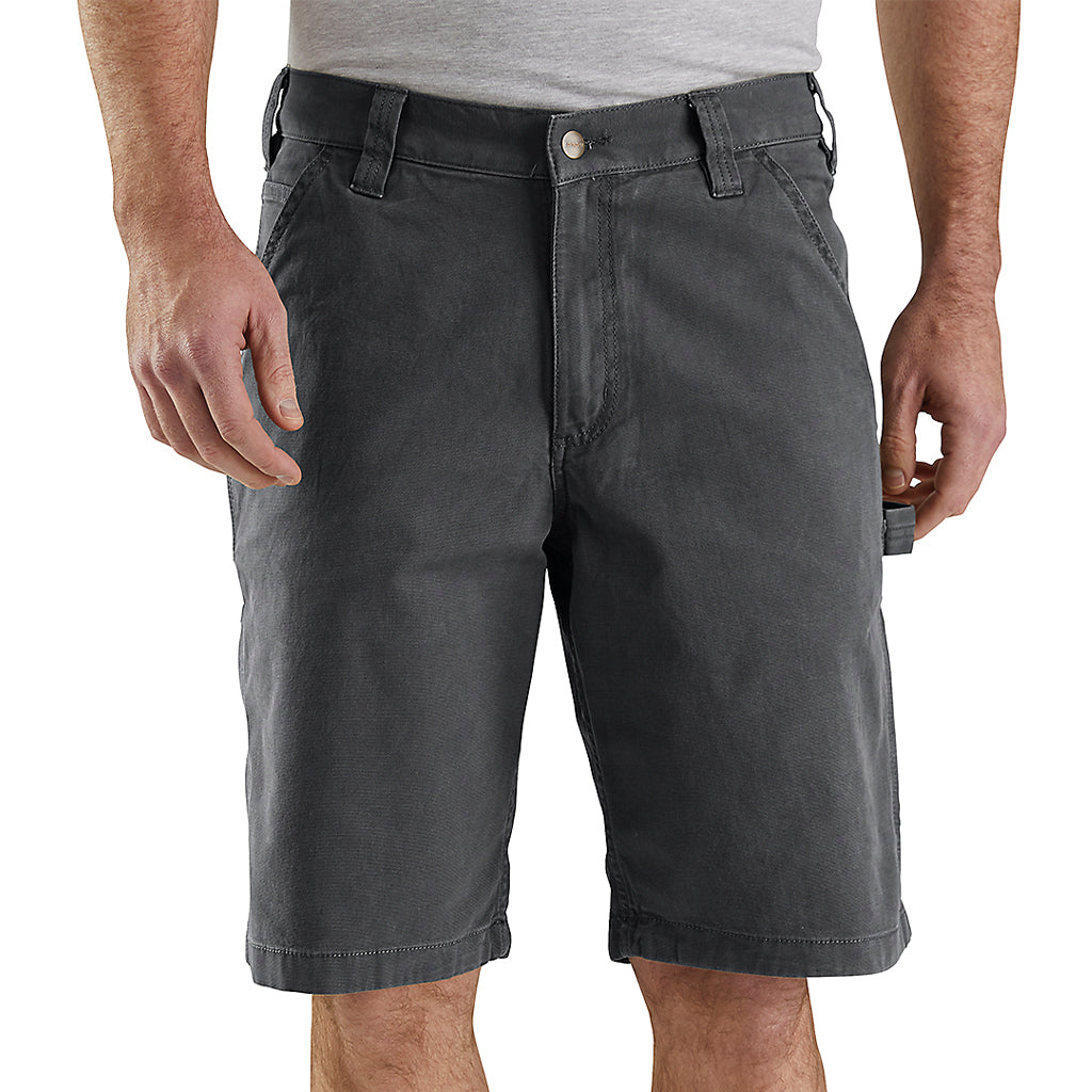 Men's Carhartt Canvas Utility Work Shorts - Durable Cargo Shorts for Construction, Hiking & Outdoor Activities