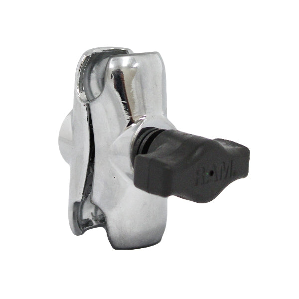 RAM B-201-ACHU Chrome Short Double Socket Arm for B Size 1 Balls - Heavy Duty Ball Mount Accessory for Trucks, RVs & Marine Applications