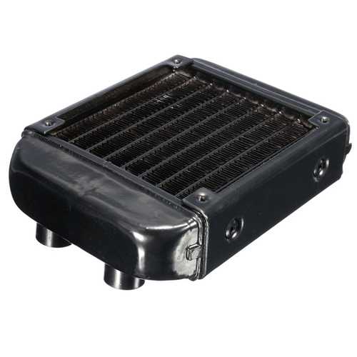 8-Tube Aluminum CPU Water Cooling Radiator 130x100x30mm - High Performance Heat Sink Cooler for PC Gaming & Overclocking