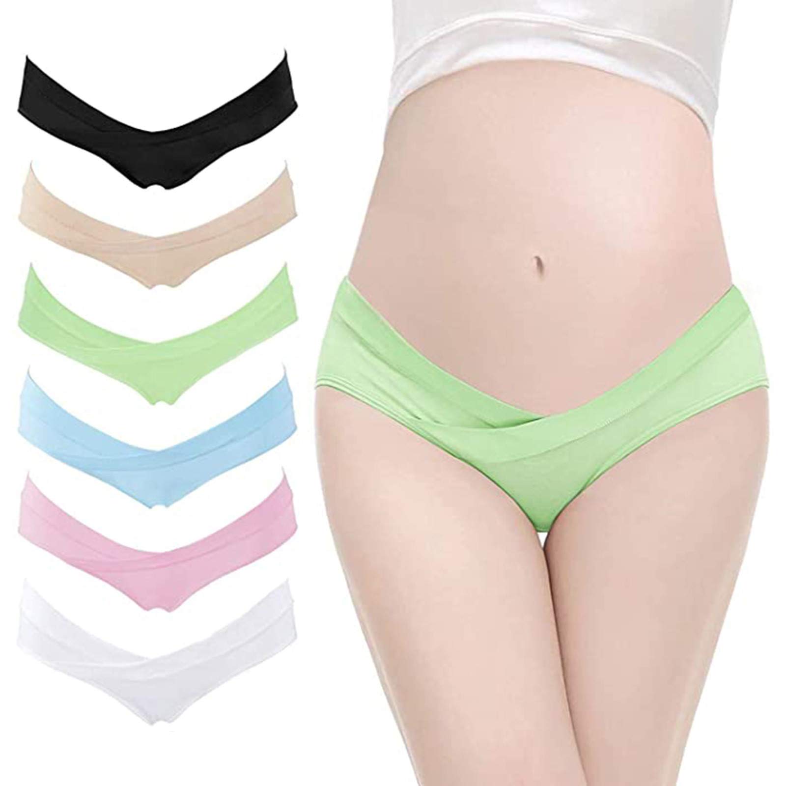 Postpartum Maternity Cotton V-Shaped Underwear - Soft Breathable Post Pregnancy Panties for Women | Comfortable for Recovery & Overnight Use