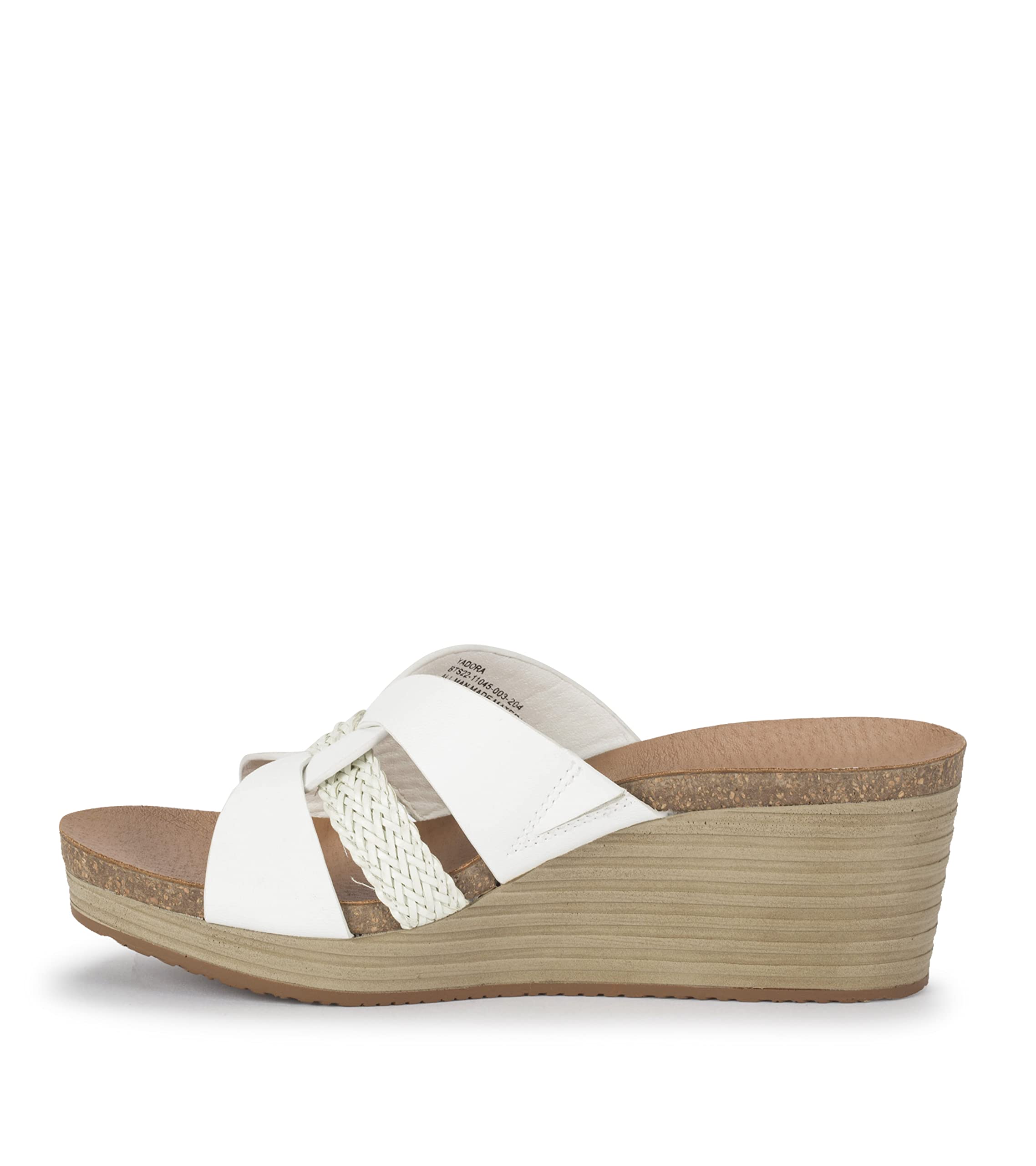 BareTraps YADORA Women's Comfortable White Sandals & Flip Flops Size 8.5 M (BT29196) - Perfect for Beach, Pool, and Summer Vacation Outfits