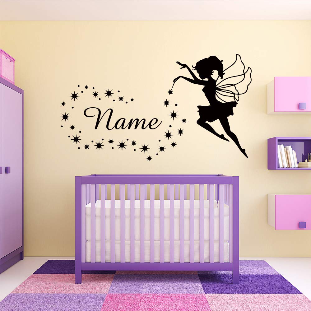 Custom Name Wall Decals for Girls - Removable Vinyl Wall Stickers for Kids Room & Living Room Decor - Perfect for Nursery, Bedroom, and Playroom Wall Art