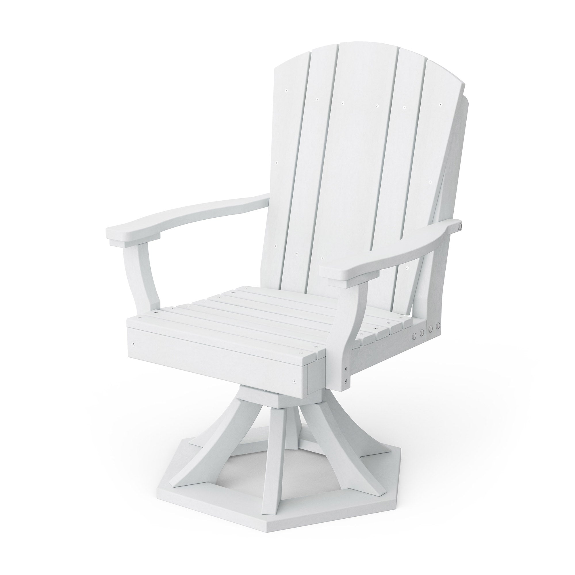 Heritage Swivel Dining Arm Chair - Solid Wood Upholstered Side Chair for Kitchen, Dining Room & Office - Comfortable & Stylish Seating Solution