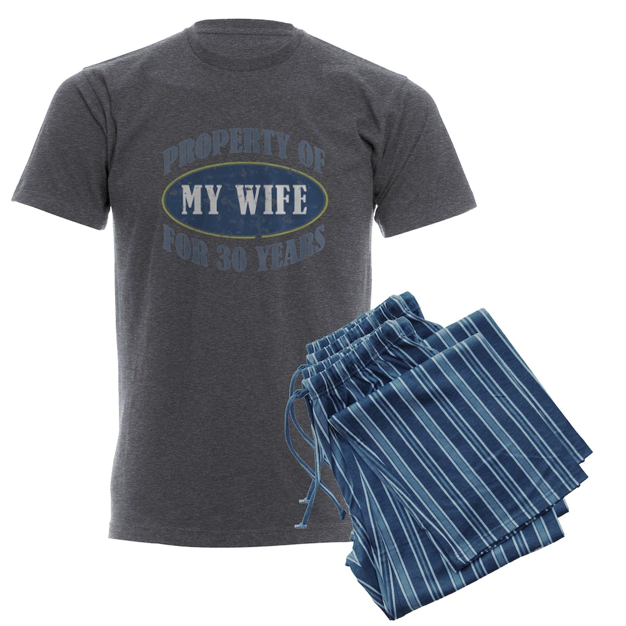 Funny 30th Anniversary Pajamas for Men - Charcoal Novelty Sleepwear | Perfect Gift for Husband, Dad & Anniversary Celebrations | Comfortable Lounge & Sleep Pajama Set