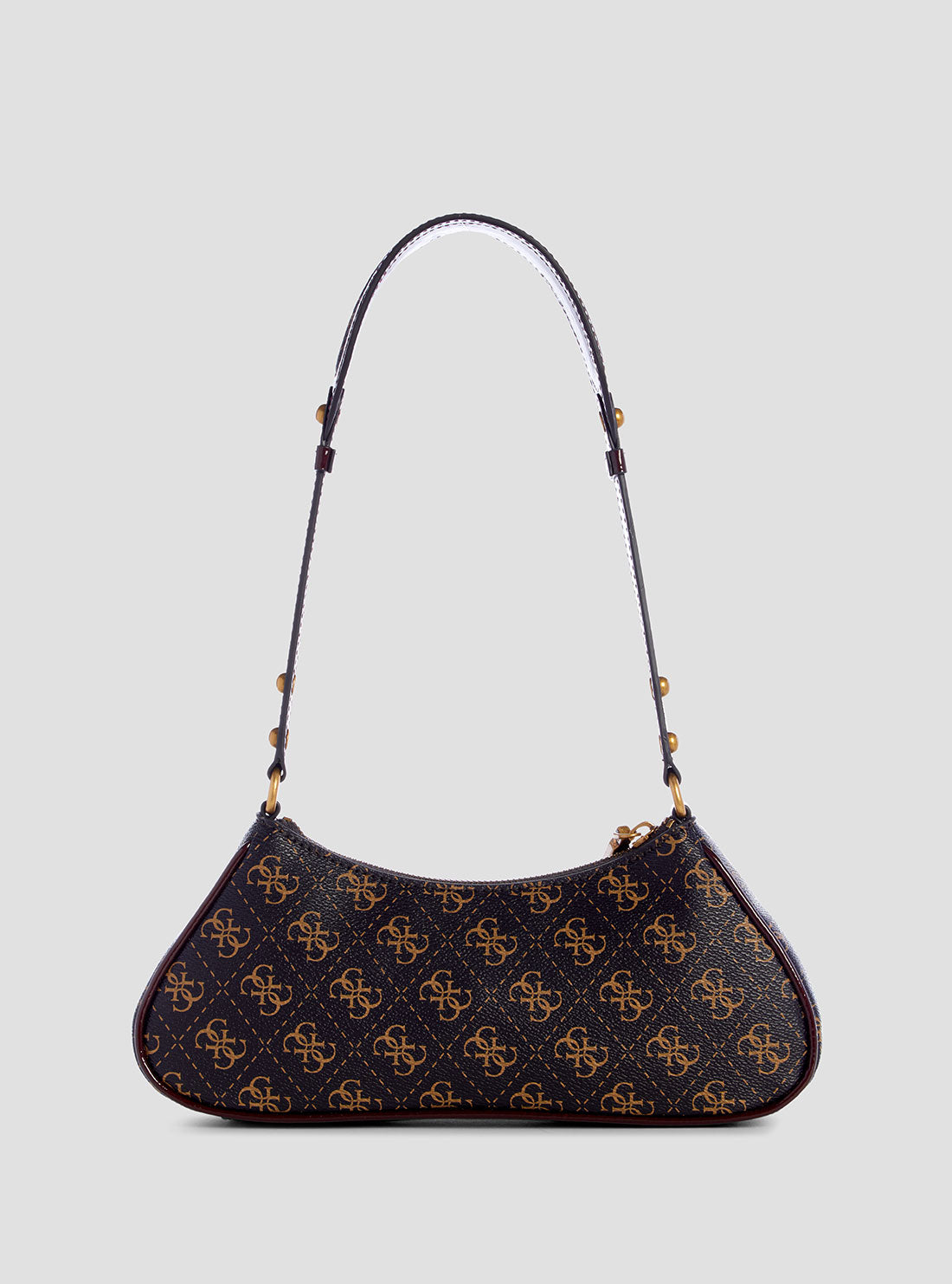 Stylish Brown Logo Mintha Shoulder Bag for Women - Fashionable Crossbody Purse for Work, Travel & Everyday Use