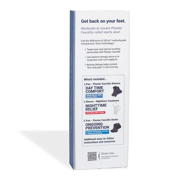 OS1st Plantar Fasciitis Recovery Kit - Foot Pain Relief & Arch Support - Best for Running, Walking & Standing All Day - Ideal for Athletes, Nurses & Teachers