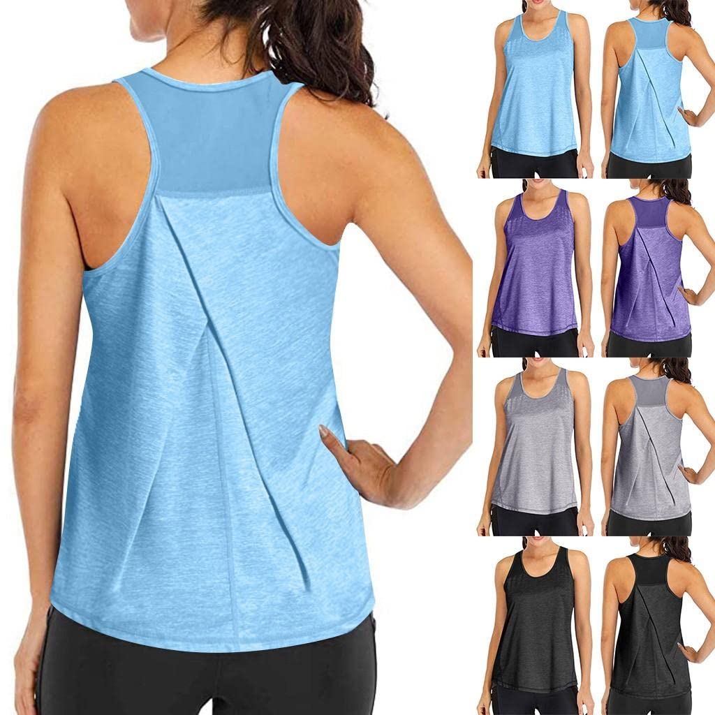 Women's Workout Tank Top - Breathable Gym & Yoga Shirt for Women - Athletic Exercise Sports Top - Perfect for Running, Fitness & Yoga Classes