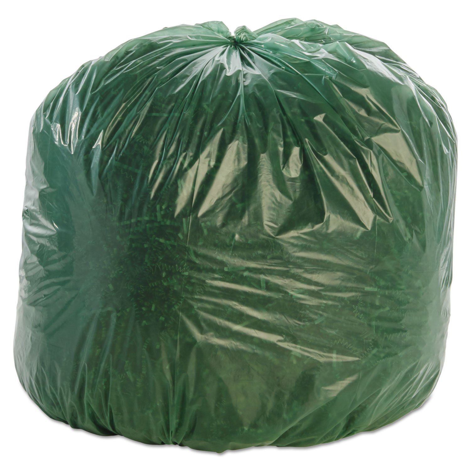 Eco-Friendly 33 Gallon Biodegradable Trash Bags - 1.1 Mil Thick Green Garbage Bags (33