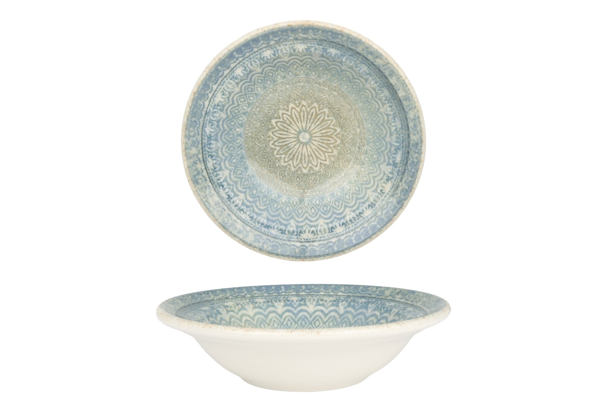 Rivus Ethnic Handmade Ceramic Bowl - 16cm (160cc) - Perfect for Soups, Salads, Rice & Traditional Dishes - Eco-Friendly Kitchen & Dining Essential