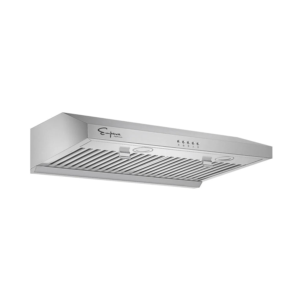 Empava 30-Inch Ultra Slim Under Cabinet Range Hood - 400 CFM Ducted Stainless Steel Kitchen Vent Hood with Filters - Perfect for Modern Kitchens & Small Spaces