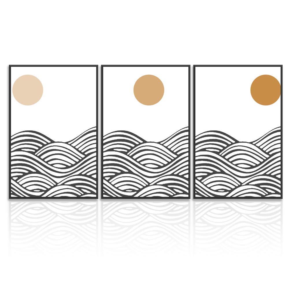Wall26 3-Panel Framed Canvas Wall Art Set - Modern Cityscape Building Theme Prints (24