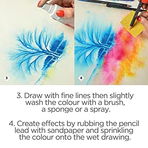 Caran D'ache Museum Aquarelle Watercolor Pencil - Moss Green (3510.225) | Professional Artist Grade Colored Pencils for Sketching, Drawing & Watercolor Painting