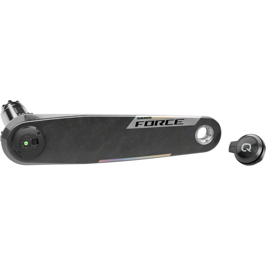 SRAM Force AXS Wide Left Crank Arm with Power Meter Spindle Assembly - 160mm, 12/13 Speed, DUB PM Spindle, Carbon Fiber, E1 - Perfect for Road Bikes & High-Performance Cycling