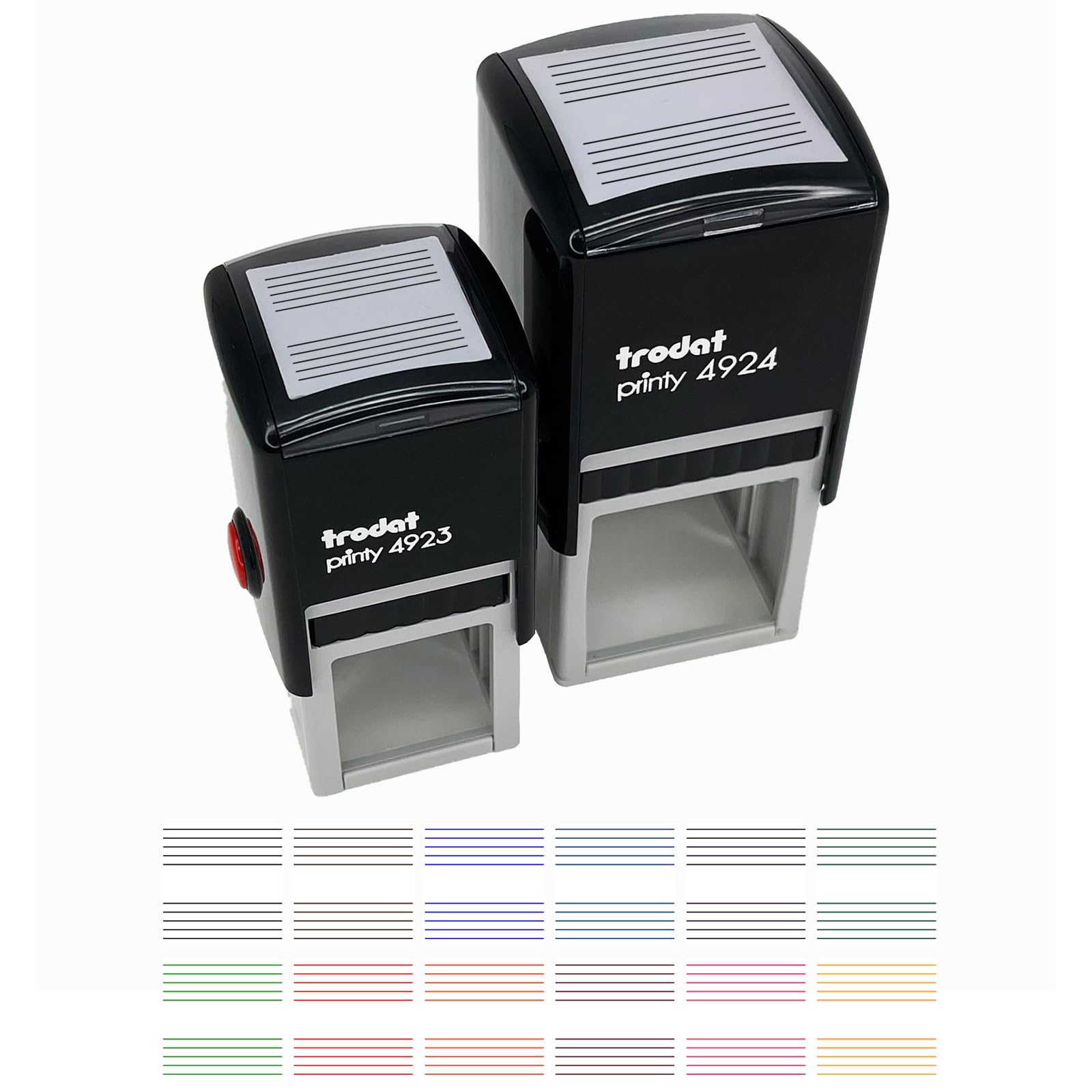 1 Inch Small Music Staff Lines Treble & Bass Clef Self-Inking Rubber Stamp with Black Ink - Perfect for Music Teachers, Students & Composers