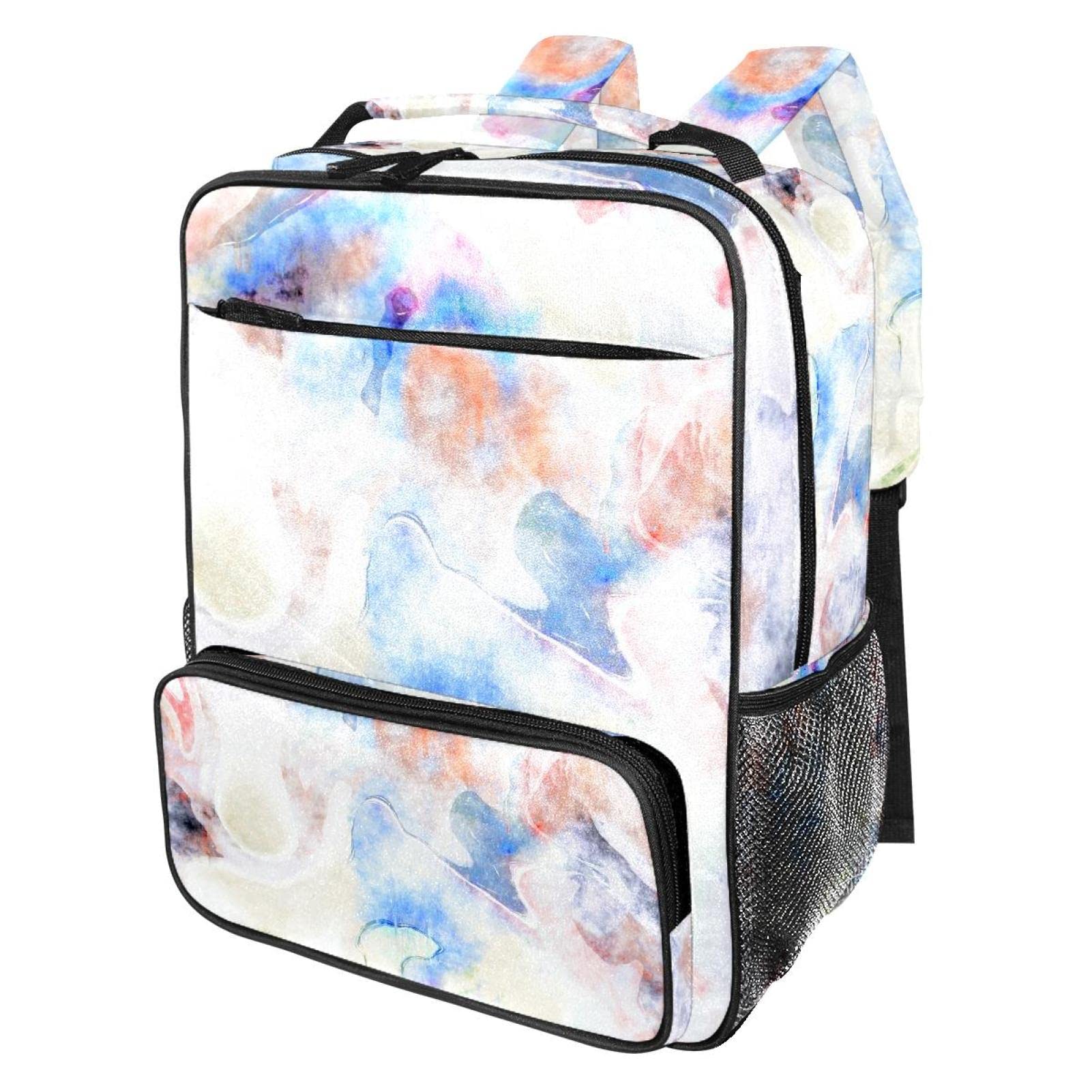 Waterproof Women's Backpack for Work & Travel - Durable Teacher & Nurse Bags with Stylish Watercolor Design | Perfect for Commuting, School & Healthcare Professionals