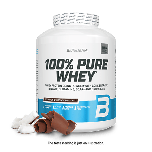 BioTechUSA 100% Pure Whey Protein Powder - 5lb (2.27kg) Vanilla Flavor for Muscle Recovery & Growth - Post-Workout Shake for Gym & Fitness Enthusiasts