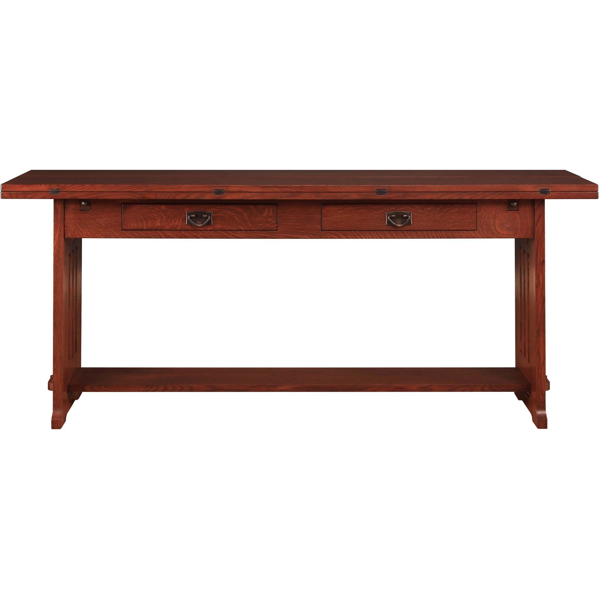 Flip Top Harvest Table - Expandable Farmhouse Dining Table for 6-8 People | Perfect for Family Gatherings, Holiday Dinners & Small Space Living