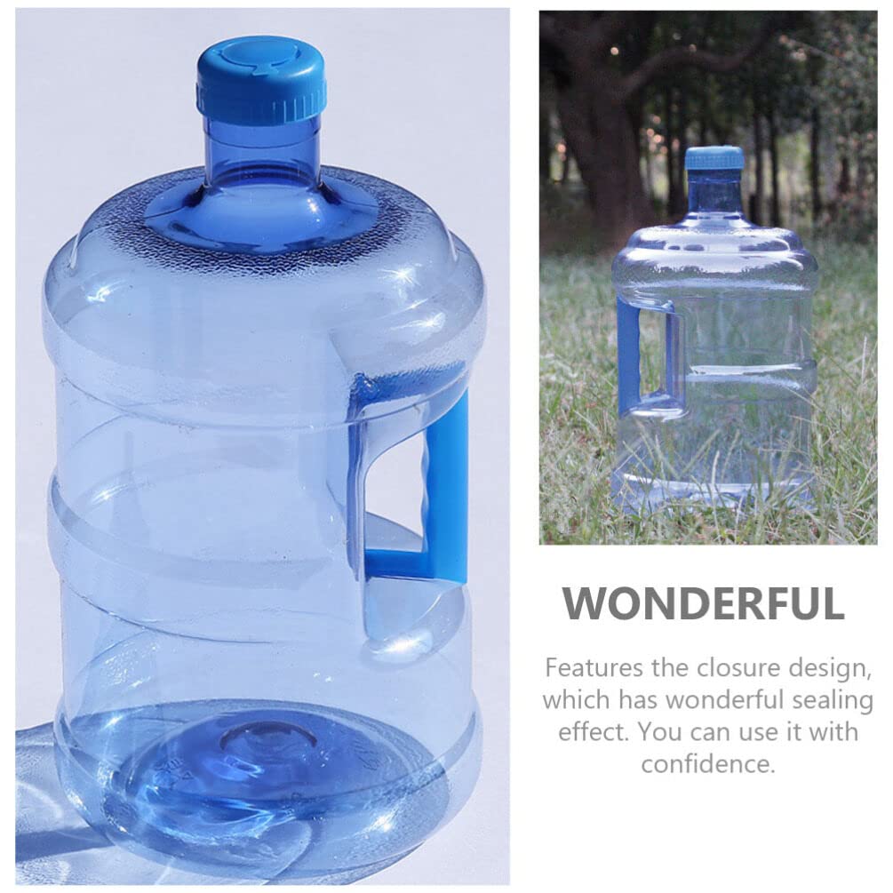 Hemoton 1.3 Gallon Water Jug with Handle - 3 Pack Large Capacity Plastic Water Storage Container - Perfect for Home, Outdoor, Camping, Emergency & Sports Hydration
