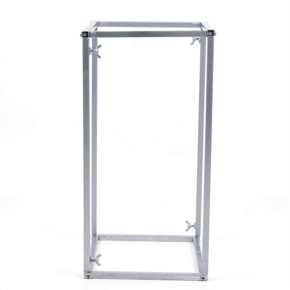 11-Piece Silver Metal Wedding Flower Stand Set - 15.7x8.7x8.7 Inch Geometric Vase Columns for Floral Arrangements - Perfect for Weddings, Events & Home Decor (US Stock)