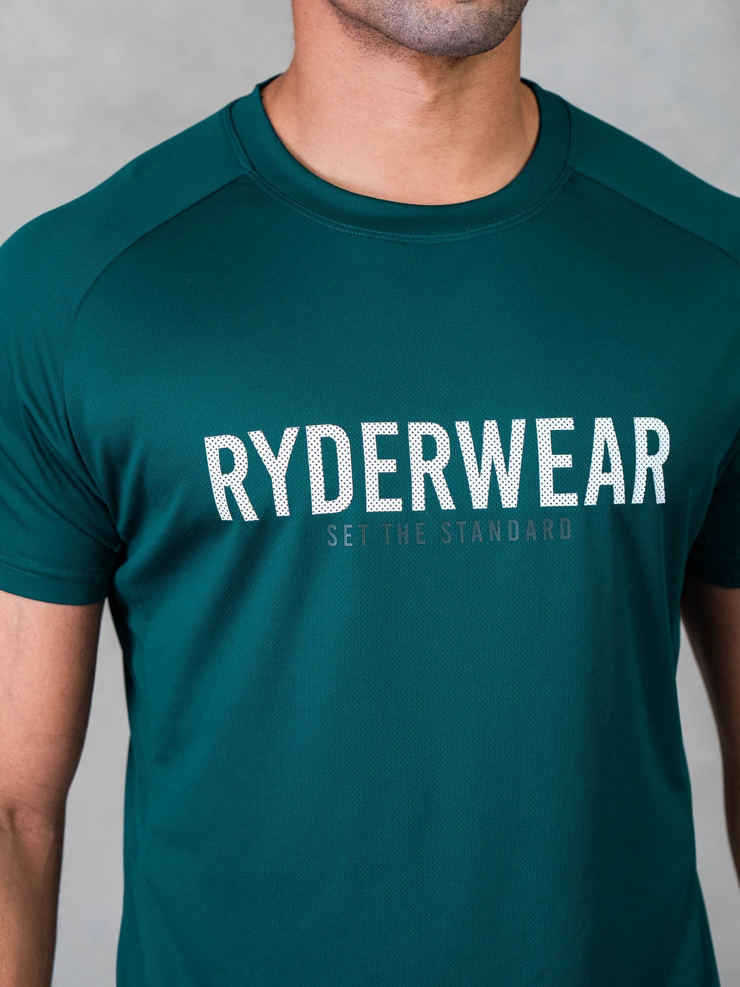 Legacy Mesh T-Shirt for Men - Breathable Emerald Green Casual Tee | Perfect for Gym, Running & Outdoor Activities