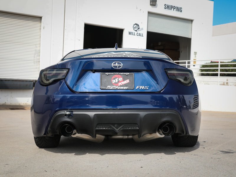 aFe Takeda Dual Axle Back Exhaust System for Scion FR-S, Subaru BRZ & Toyota 86 (2013-2023) - Black Tips - Performance Upgrade for Street & Track Racing