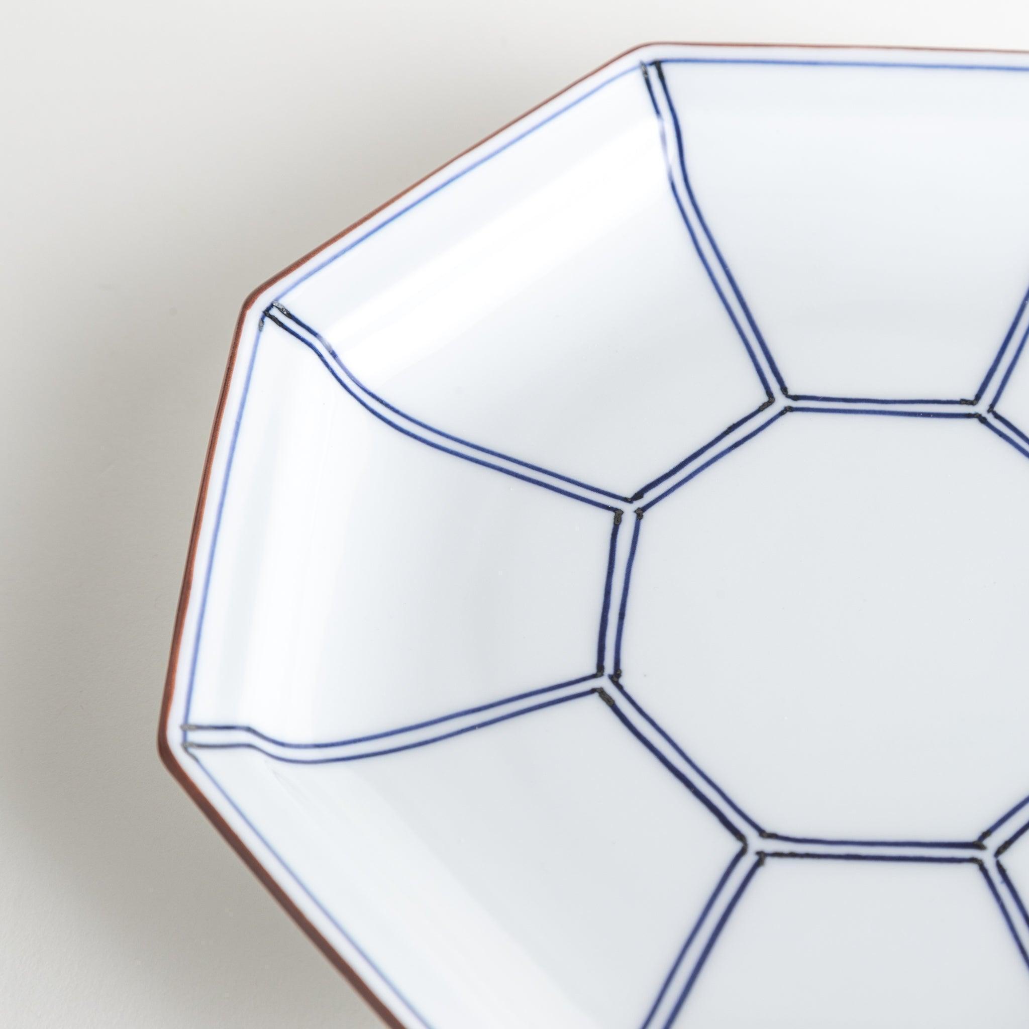 Premium Octagonal Tortoise Salad Plates - Elegant Appetizer & Dessert Dishes for Parties, Weddings, and Home Dining