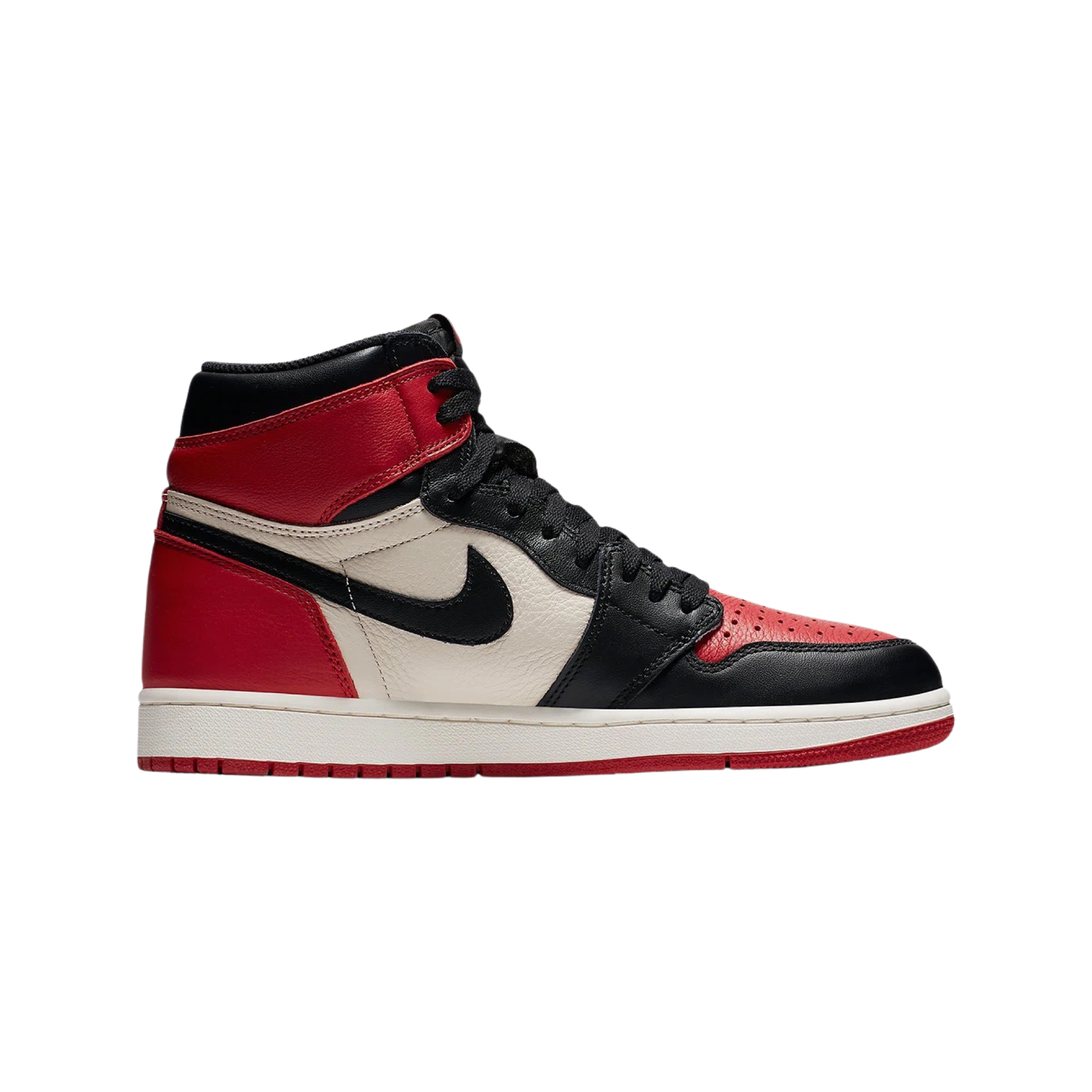 Air Jordan 1 Retro High OG Bred Toe - Gym Red, Black & Summit White Basketball Shoes for Men - Perfect for Streetwear & Court Performance
