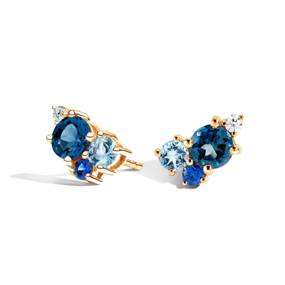 Ocean Breeze Cluster Earrings for Women - Elegant Dangle Drop Earrings with Pearl & Crystal Accents - Perfect for Weddings, Parties & Date Nights
