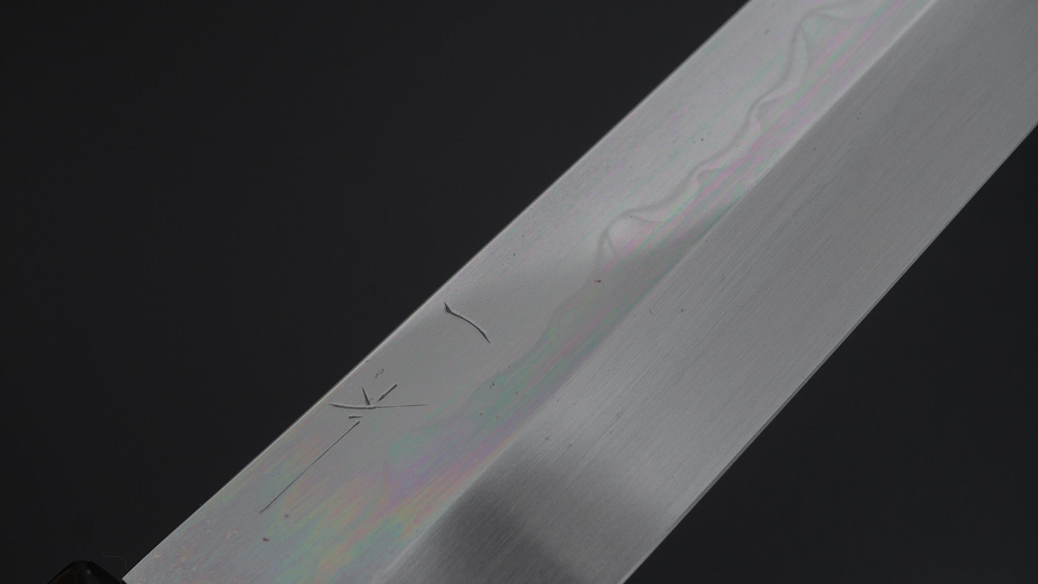 Hitohira Togashi White #1 Sanbonsugi Mizu Honyaki Yanagi Sakimaru 300mm Japanese Chef Knife with Kurokaki Persimmon Handle & Saya - Perfect for Sushi, Sashimi, and Precision Cutting