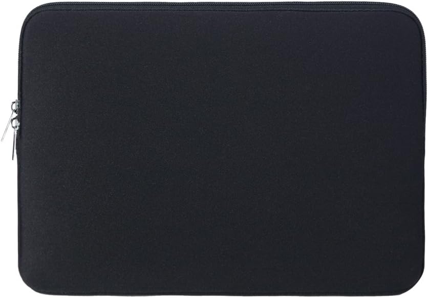 Premium Laptop Sleeve Case - 13-15 Inch Protective Soft Padded Carrying Case for MacBook Pro/Air, Dell, HP (Black) | Water-Resistant & Shockproof | Perfect for Travel, Office & School Use