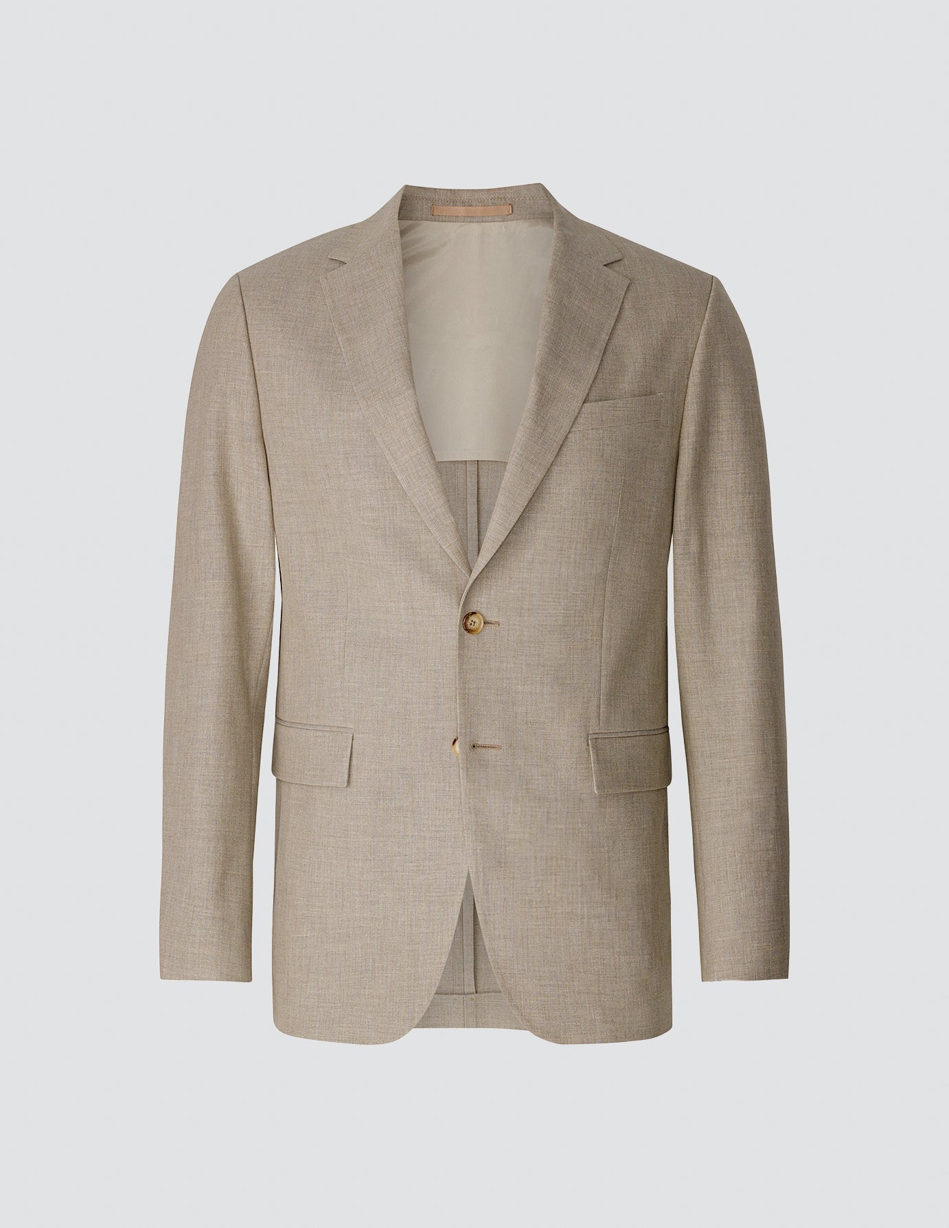Premium Beige Melange Essential Suit for Men - Perfect for Business Meetings, Weddings & Formal Events