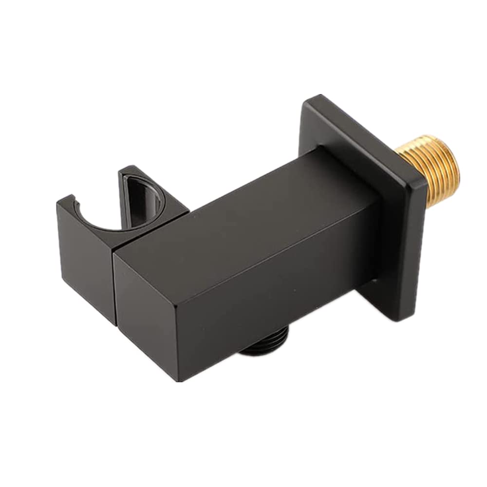 Adjustable Handheld Shower Head Holder - Wall Mount Shower Wand Bracket with Hose Connector - Oil Rubbed Bronze Finish - Perfect for Bathroom Renovation & Spa-Like Shower Experience