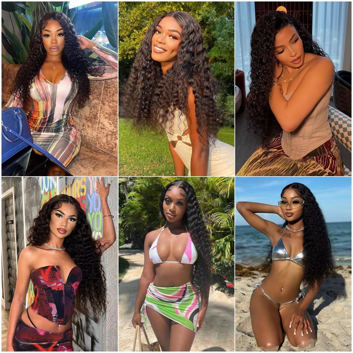 10A Brazilian Deep Wave Bundles - 100% Unprocessed Virgin Human Hair Extensions (26, 28, 30 Inch) | Wet & Wavy Weave Hair for Natural Black Hairstyles | Perfect for Daily Wear, Parties & Special Occasions
