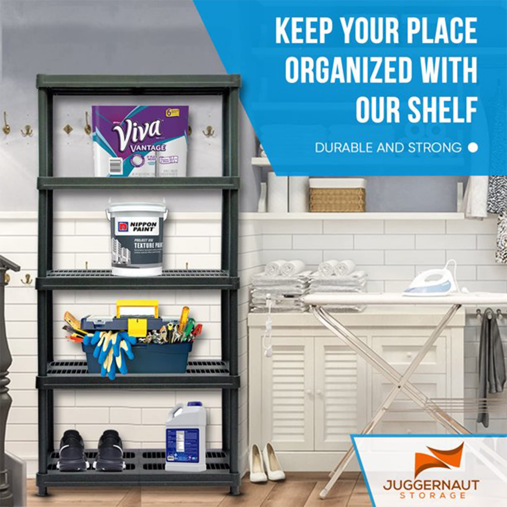 Heavy Duty Juggernaut Storage Utility Shelving Unit - 36