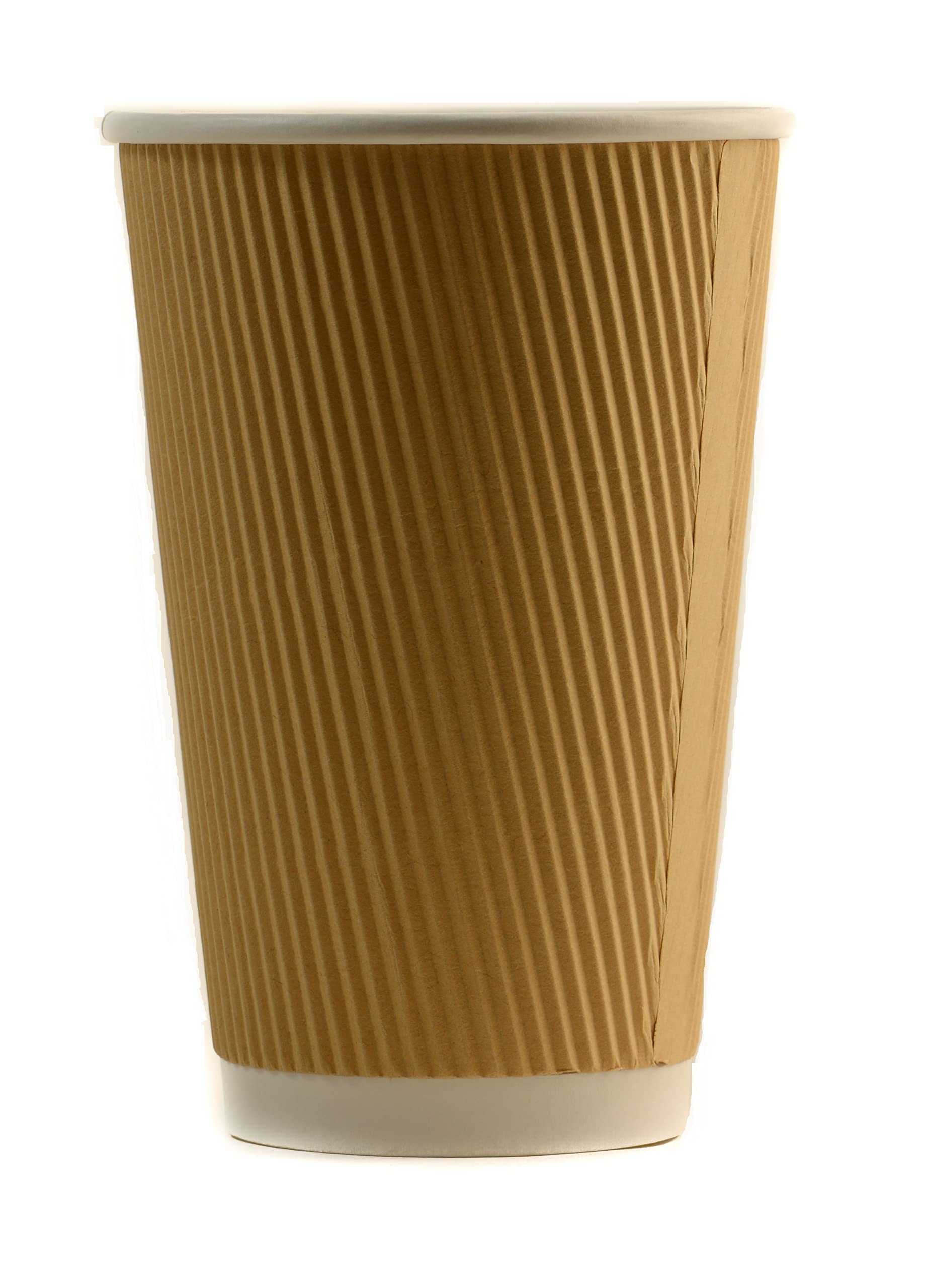 16oz Double Wall Insulated Disposable Coffee Cups - Eco Friendly Biodegradable Hot Beverage Cups for Coffee, Tea, Hot Chocolate - Perfect for Offices, Cafes, Takeout & Catering (400 Pack)