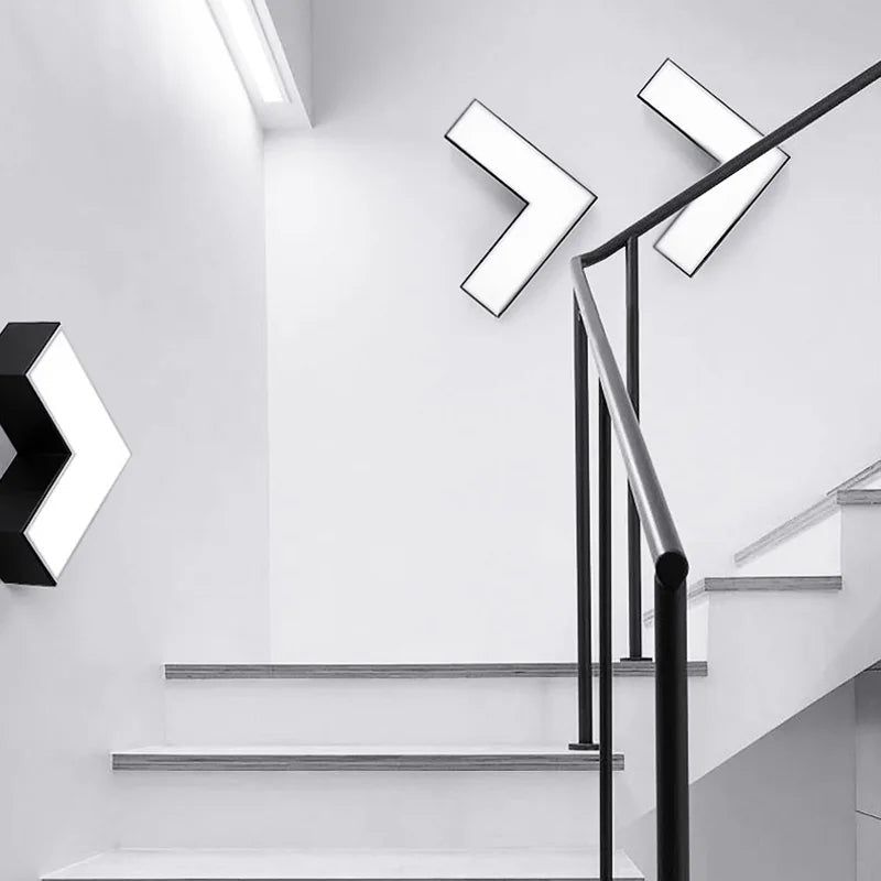 Tetris Arrows LED Light Panels - Modern Ceiling & Wall Lighting for Home, Office, and Gaming Room Decor - Perfect for Bedrooms, Living Rooms, and Entertainment Spaces