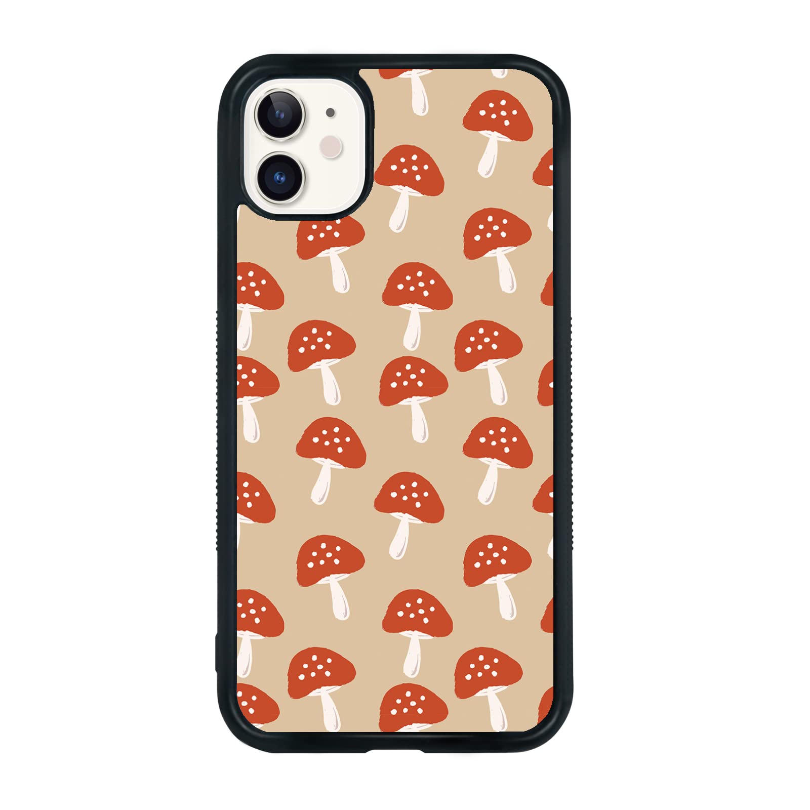Shockproof Cute Mushroom Phone Case for iPhone 11 - Durable TPU & Aluminum Protective Cover for Men, Women, Boys & Girls | Perfect for Outdoor Activities, Daily Use & Gift Giving