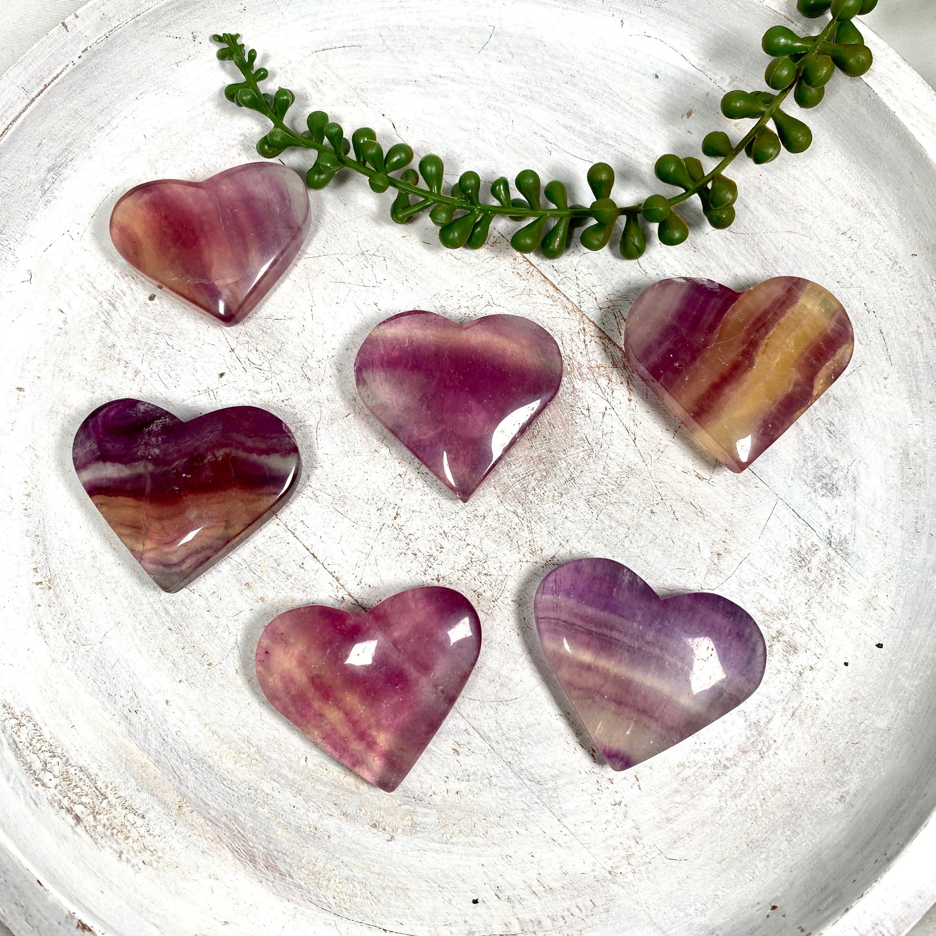 Natural Magenta Fluorite Heart Pendant - Healing Crystal Jewelry for Meditation, Energy Balancing & Spiritual Gifts
