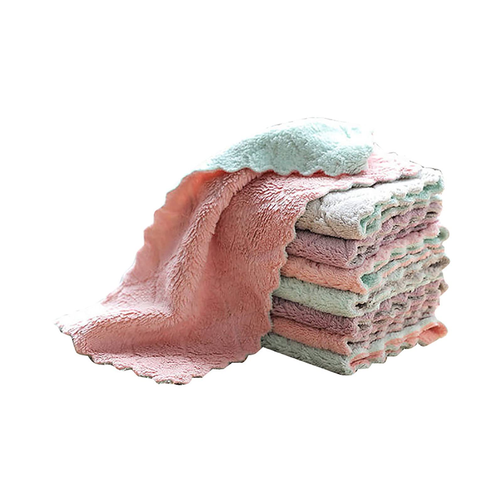 1PCS 3PCS 5PCS Multi-Purpose Microfiber Dish Cloths for Kitchen Cleaning, Dish Washing, Bar Towels - Random Colors (One Size) - Perfect for Daily Dishwashing, Counter Cleaning & Household Chores