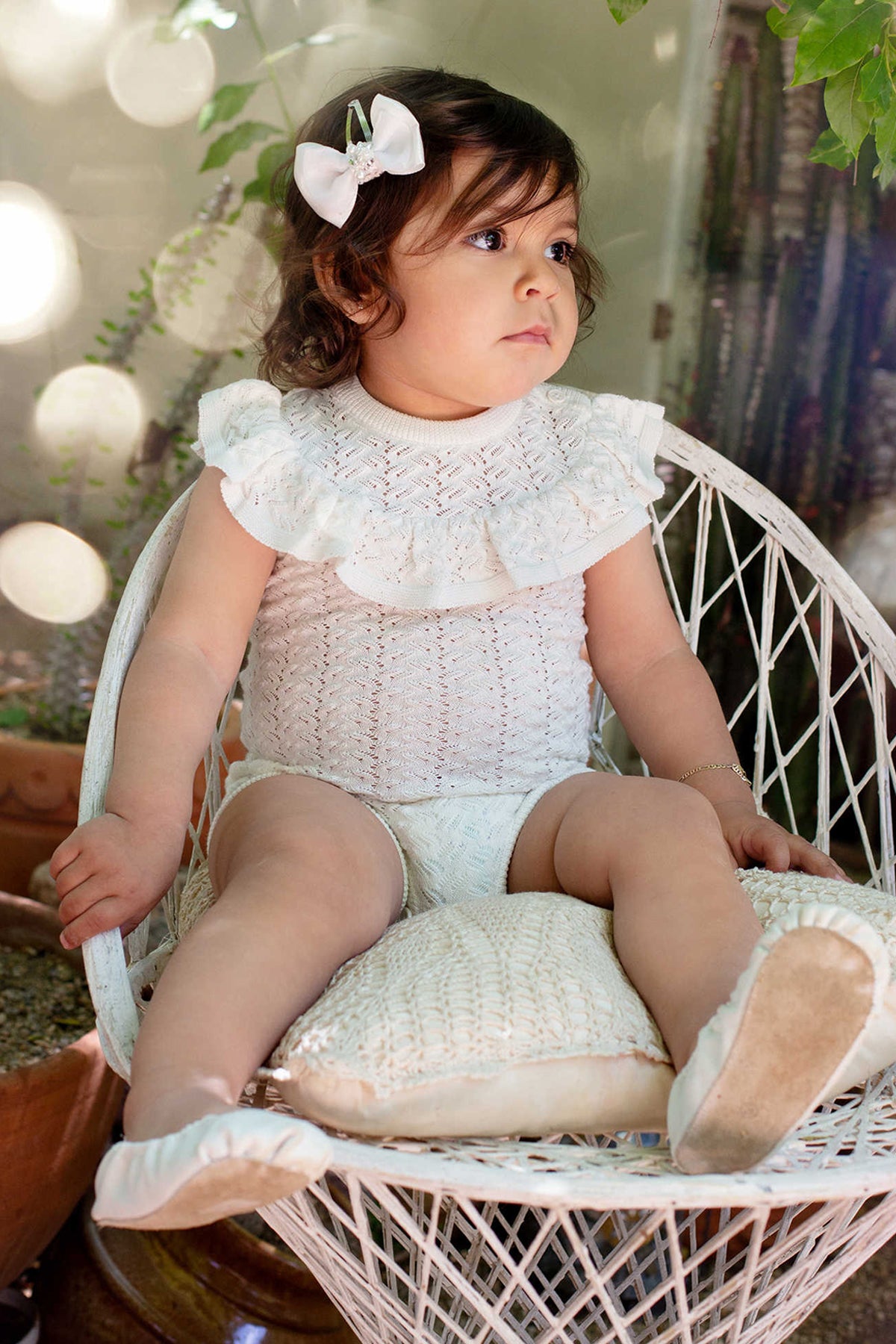 Tutu Du Monde Bella Knit Baby Onesie Romper with Headband for Girls - Soft & Comfortable Outfit for Newborns, Infants - Perfect for Photoshoots, Parties & Special Occasions