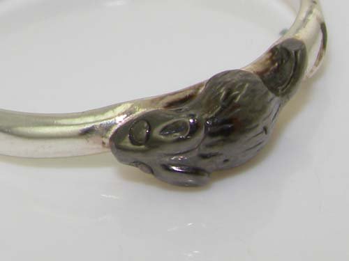 Elegant Sterling Silver Mouse Ring for Women - Black Rhodium Plated with Tail Detail | Sizes 4-12 | Perfect for Animal Lovers, Unique Gifts & Fashion Jewelry Collections